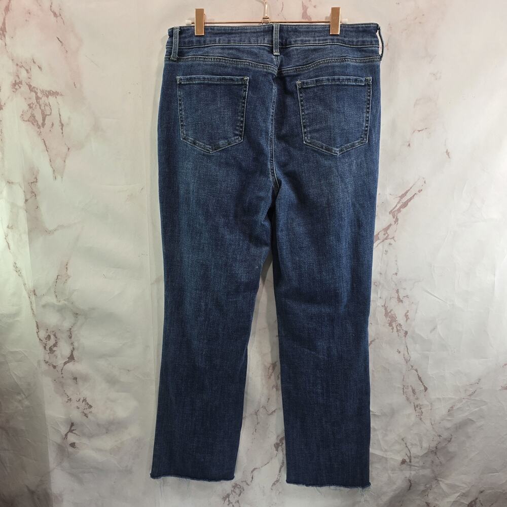 NYDJ Jeans Womens 10 Marilyn Straight Crop High Rise Denim Not Your Daughters